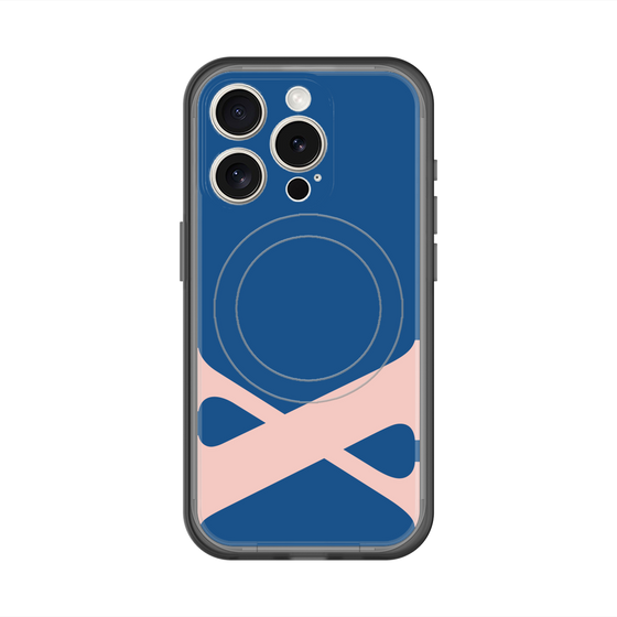 スリムプロテクションプレミアムケース with MagSafe［ オリジナル - initial color - X navy ］