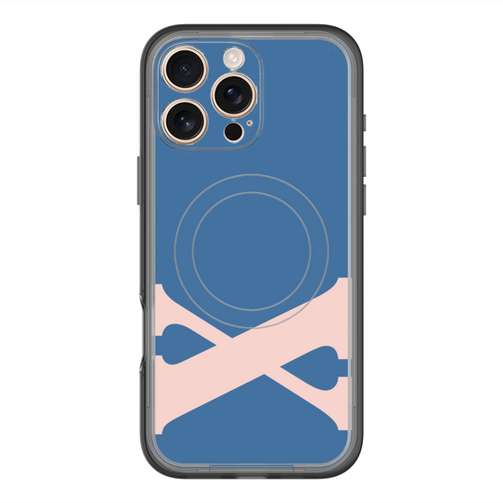 スリムプロテクションプレミアムケース with MagSafe［ オリジナル - initial color - X navy ］