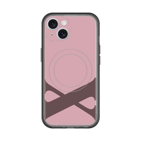 スリムプロテクションプレミアムケース with MagSafe［ オリジナル - initial color - X dusty pink ］