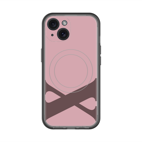 スリムプロテクションプレミアムケース with MagSafe［ オリジナル - initial color - X dusty pink ］