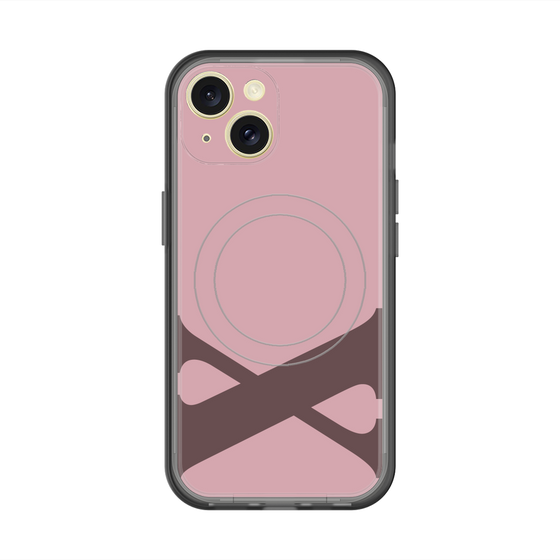スリムプロテクションプレミアムケース with MagSafe［ オリジナル - initial color - X dusty pink ］