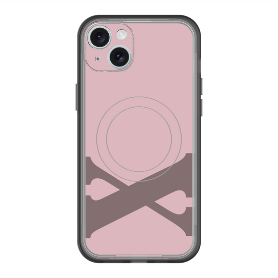 スリムプロテクションプレミアムケース with MagSafe［ オリジナル - initial color - X dusty pink ］