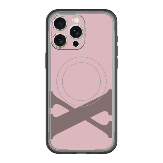 スリムプロテクションプレミアムケース with MagSafe［ オリジナル - initial color - X dusty pink ］