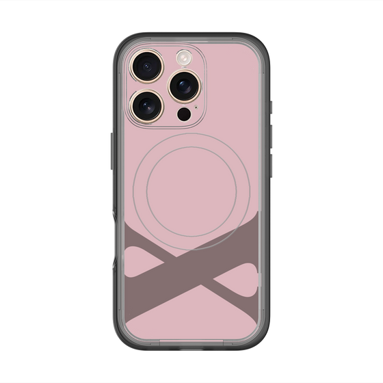 スリムプロテクションプレミアムケース with MagSafe［ オリジナル - initial color - X dusty pink ］