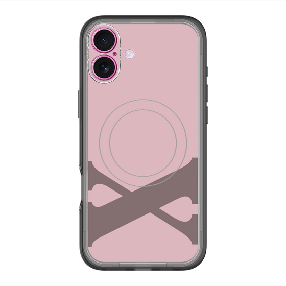 スリムプロテクションプレミアムケース with MagSafe［ オリジナル - initial color - X dusty pink ］