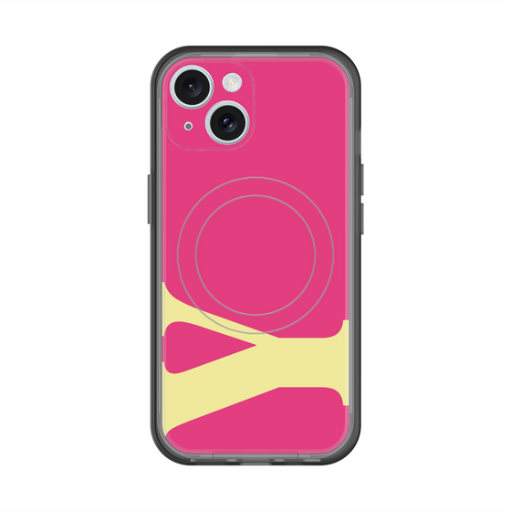スリムプロテクションプレミアムケース with MagSafe［ オリジナル - initial color - Y pink ］