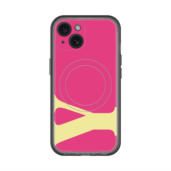 スリムプロテクションプレミアムケース with MagSafe［ オリジナル - initial color - Y pink ］
