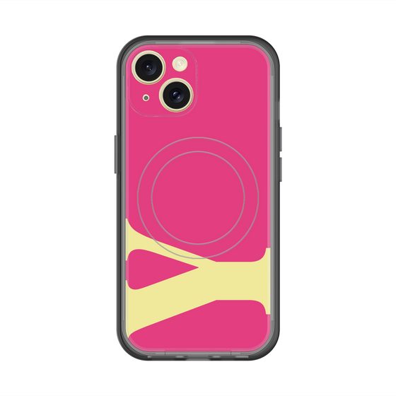 スリムプロテクションプレミアムケース with MagSafe［ オリジナル - initial color - Y pink ］