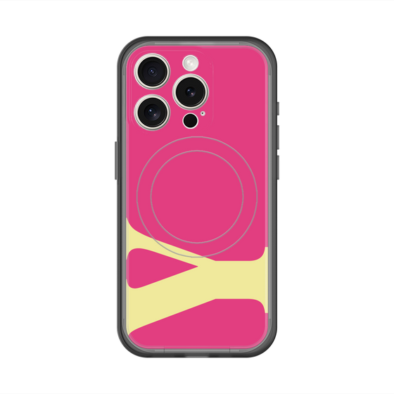 スリムプロテクションプレミアムケース with MagSafe［ オリジナル - initial color - Y pink ］
