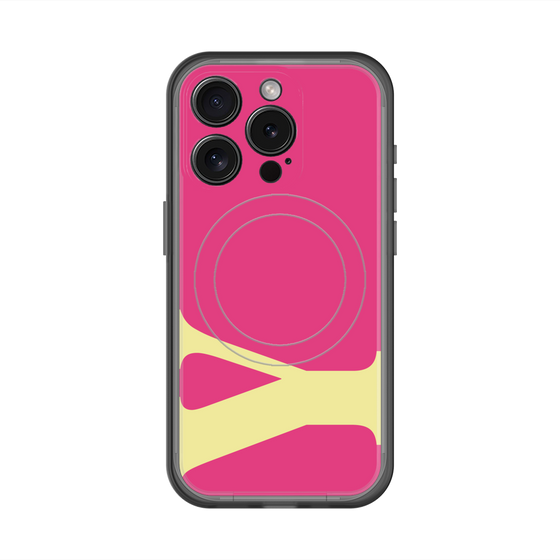 スリムプロテクションプレミアムケース with MagSafe［ オリジナル - initial color - Y pink ］