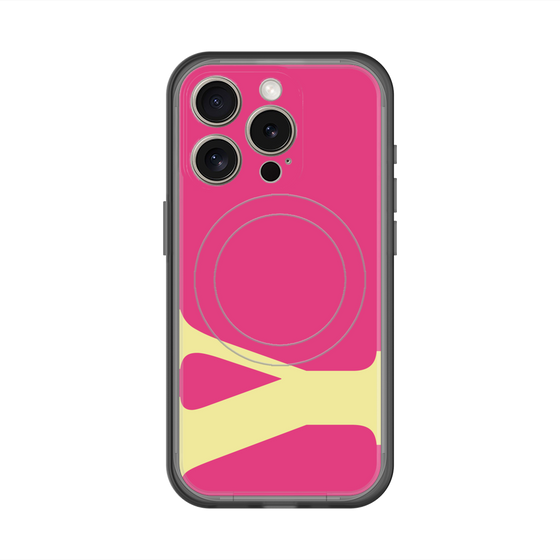 スリムプロテクションプレミアムケース with MagSafe［ オリジナル - initial color - Y pink ］