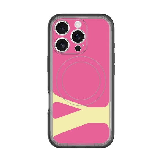 スリムプロテクションプレミアムケース with MagSafe［ オリジナル - initial color - Y pink ］
