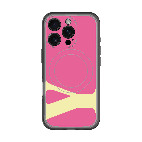 スリムプロテクションプレミアムケース with MagSafe［ オリジナル - initial color - Y pink ］