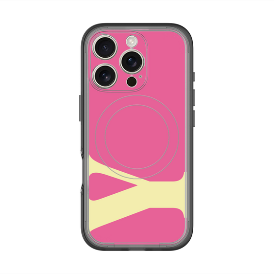 スリムプロテクションプレミアムケース with MagSafe［ オリジナル - initial color - Y pink ］