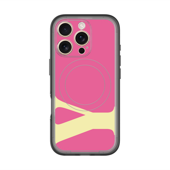 スリムプロテクションプレミアムケース with MagSafe［ オリジナル - initial color - Y pink ］