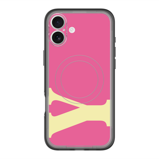 スリムプロテクションプレミアムケース with MagSafe［ オリジナル - initial color - Y pink ］