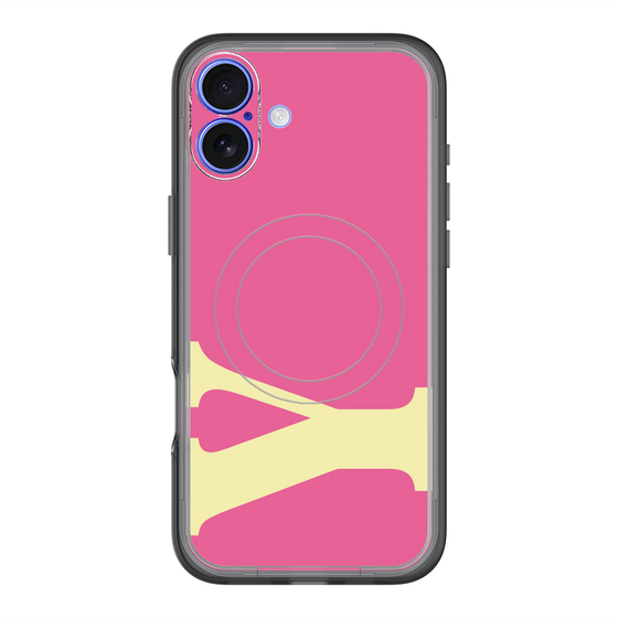 スリムプロテクションプレミアムケース with MagSafe［ オリジナル - initial color - Y pink ］