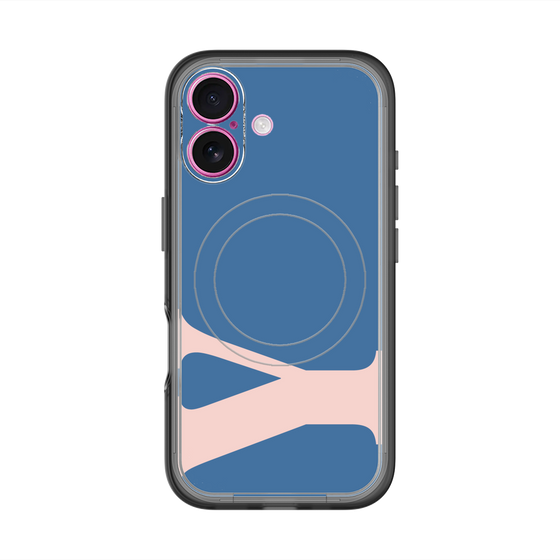 スリムプロテクションプレミアムケース with MagSafe［ オリジナル - initial color - Y navy ］