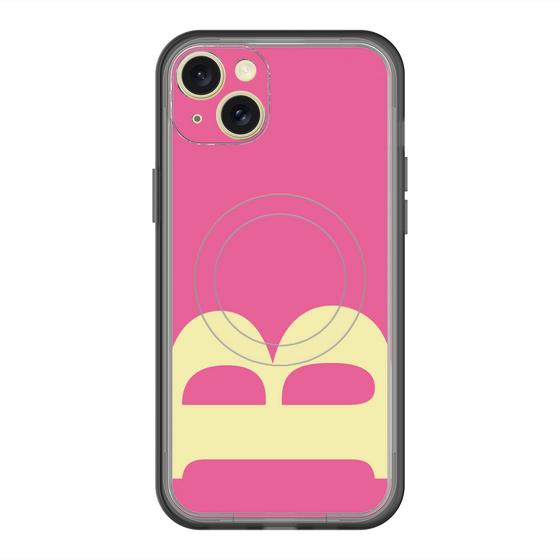 スリムプロテクションプレミアムケース with MagSafe［ オリジナル - initial color - B pink ］