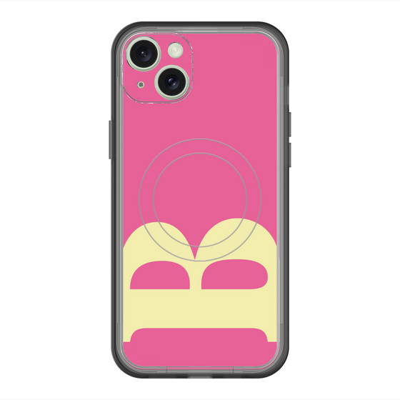 スリムプロテクションプレミアムケース with MagSafe［ オリジナル - initial color - B pink ］
