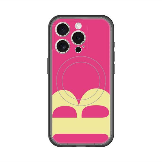 スリムプロテクションプレミアムケース with MagSafe［ オリジナル - initial color - B pink ］