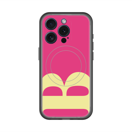 スリムプロテクションプレミアムケース with MagSafe［ オリジナル - initial color - B pink ］