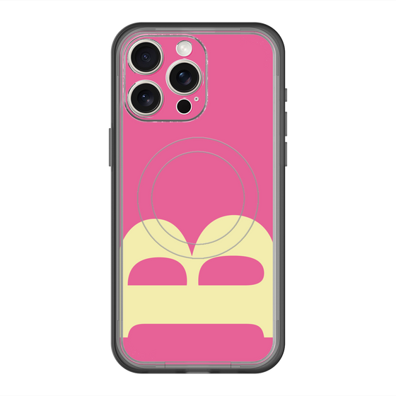スリムプロテクションプレミアムケース with MagSafe［ オリジナル - initial color - B pink ］