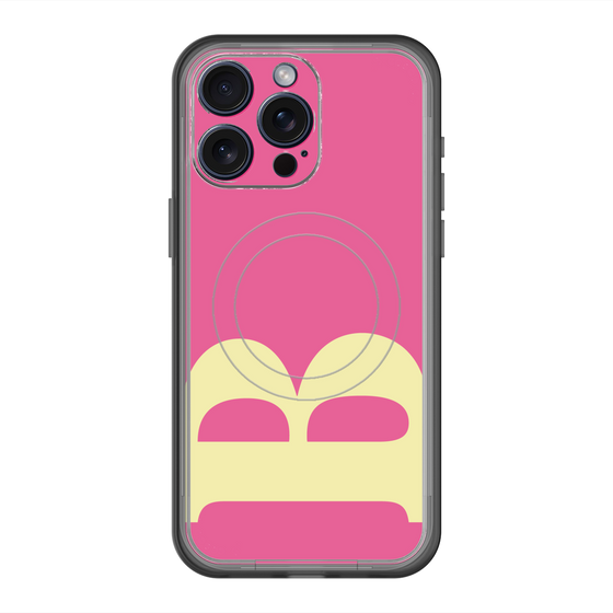 スリムプロテクションプレミアムケース with MagSafe［ オリジナル - initial color - B pink ］
