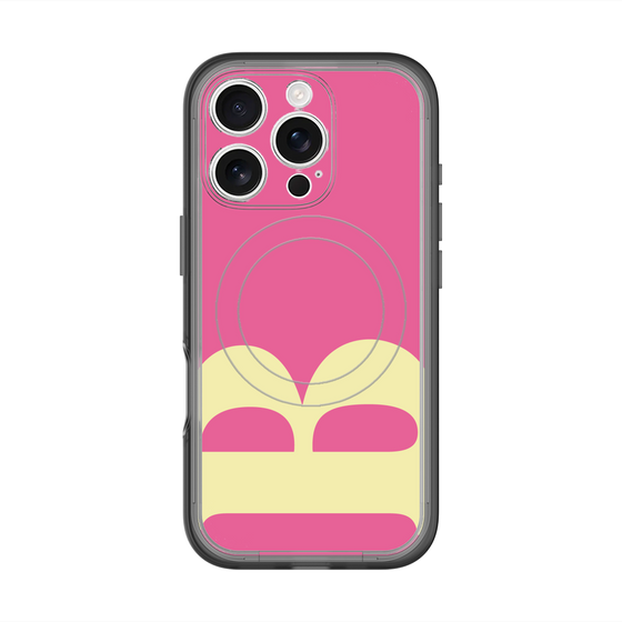 スリムプロテクションプレミアムケース with MagSafe［ オリジナル - initial color - B pink ］