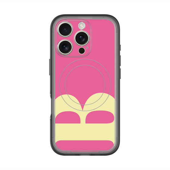 スリムプロテクションプレミアムケース with MagSafe［ オリジナル - initial color - B pink ］