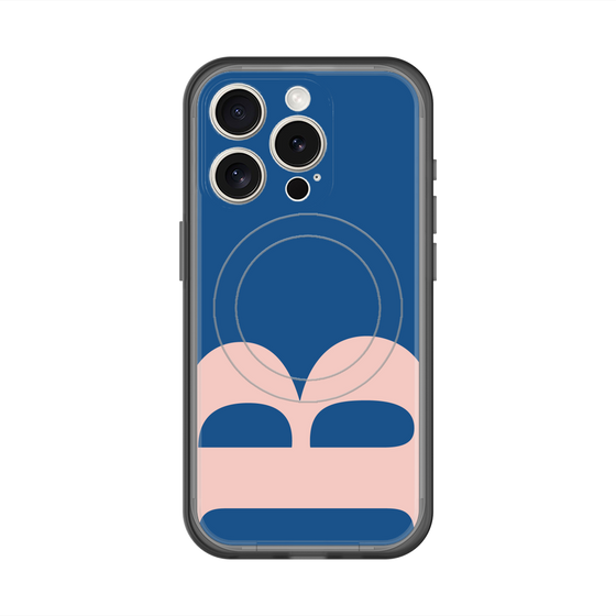 スリムプロテクションプレミアムケース with MagSafe［ オリジナル - initial color - B navy ］