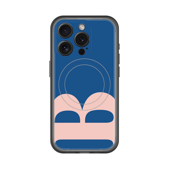 スリムプロテクションプレミアムケース with MagSafe［ オリジナル - initial color - B navy ］