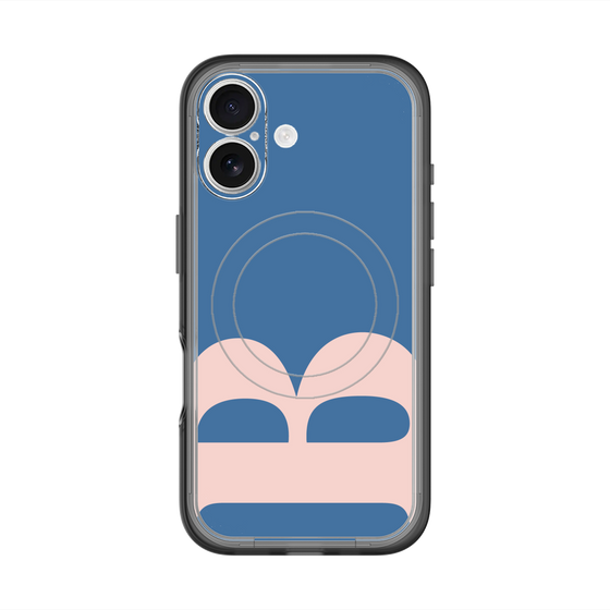スリムプロテクションプレミアムケース with MagSafe［ オリジナル - initial color - B navy ］
