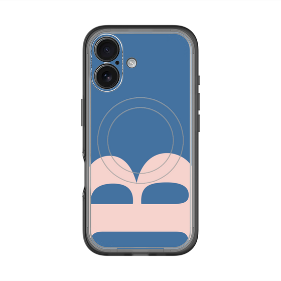スリムプロテクションプレミアムケース with MagSafe［ オリジナル - initial color - B navy ］