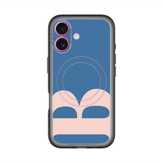 スリムプロテクションプレミアムケース with MagSafe［ オリジナル - initial color - B navy ］