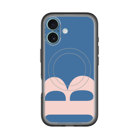 スリムプロテクションプレミアムケース with MagSafe［ オリジナル - initial color - B navy ］