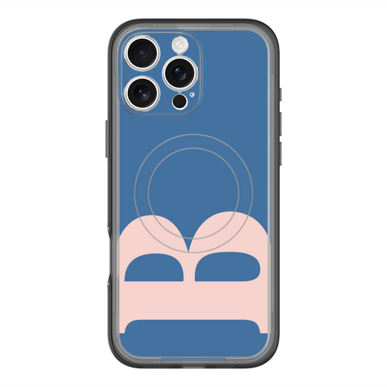 スリムプロテクションプレミアムケース with MagSafe［ オリジナル - initial color - B navy ］