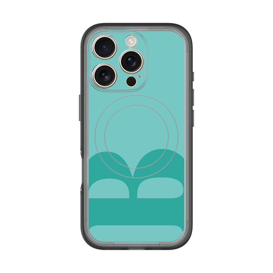 スリムプロテクションプレミアムケース with MagSafe［ オリジナル - initial color - B light green ］