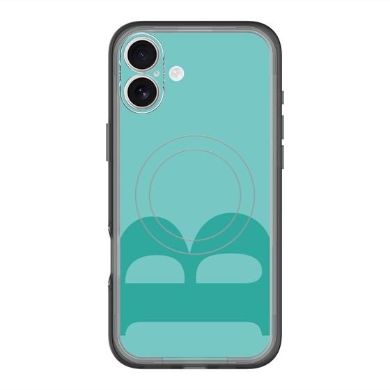 スリムプロテクションプレミアムケース with MagSafe［ オリジナル - initial color - B light green ］