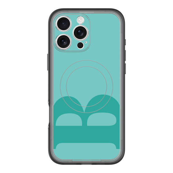 スリムプロテクションプレミアムケース with MagSafe［ オリジナル - initial color - B light green ］