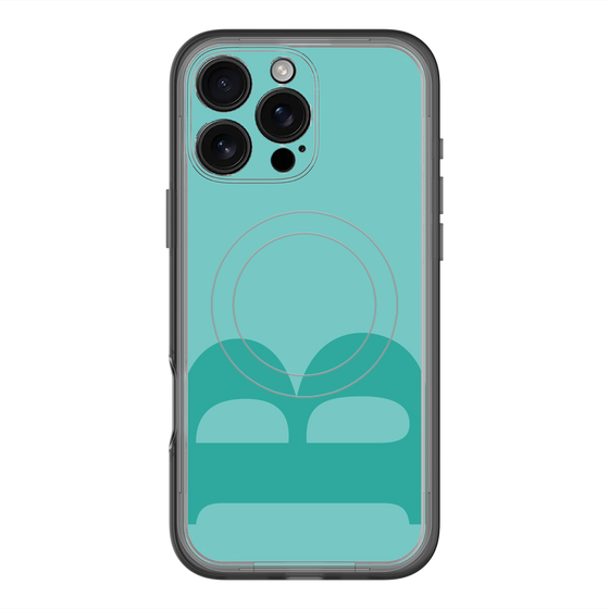 スリムプロテクションプレミアムケース with MagSafe［ オリジナル - initial color - B light green ］