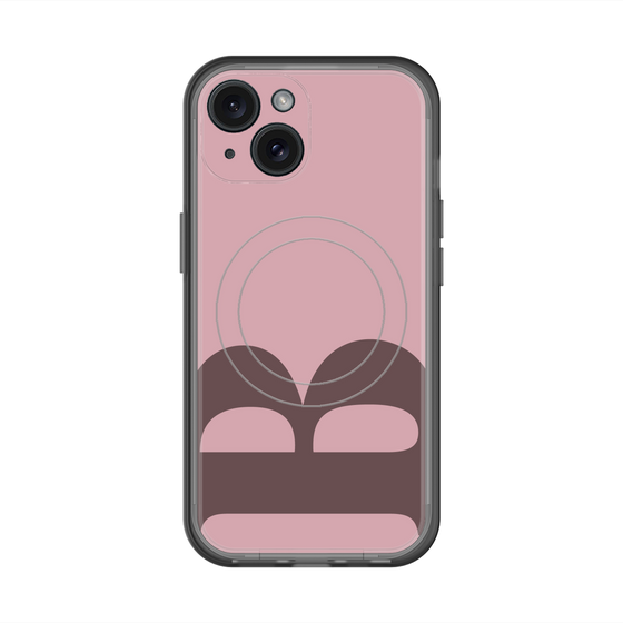 スリムプロテクションプレミアムケース with MagSafe［ オリジナル - initial color - B dusty pink ］