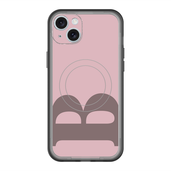 スリムプロテクションプレミアムケース with MagSafe［ オリジナル - initial color - B dusty pink ］
