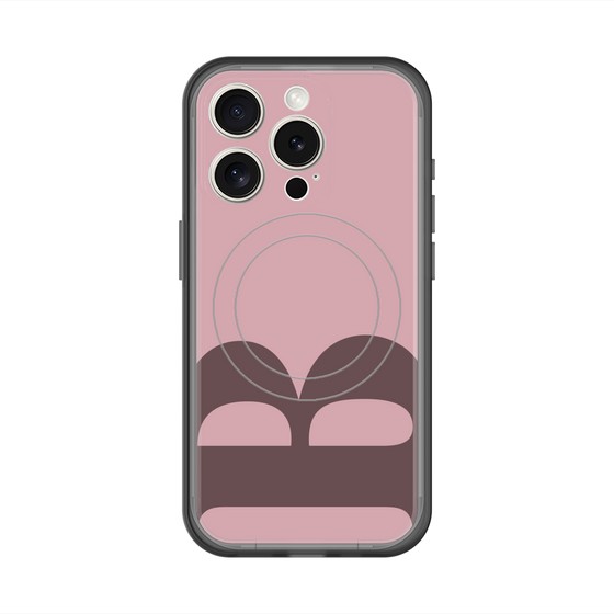 スリムプロテクションプレミアムケース with MagSafe［ オリジナル - initial color - B dusty pink ］