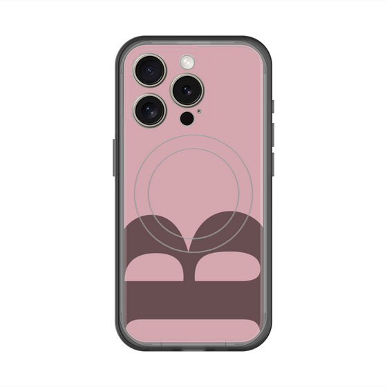 スリムプロテクションプレミアムケース with MagSafe［ オリジナル - initial color - B dusty pink ］