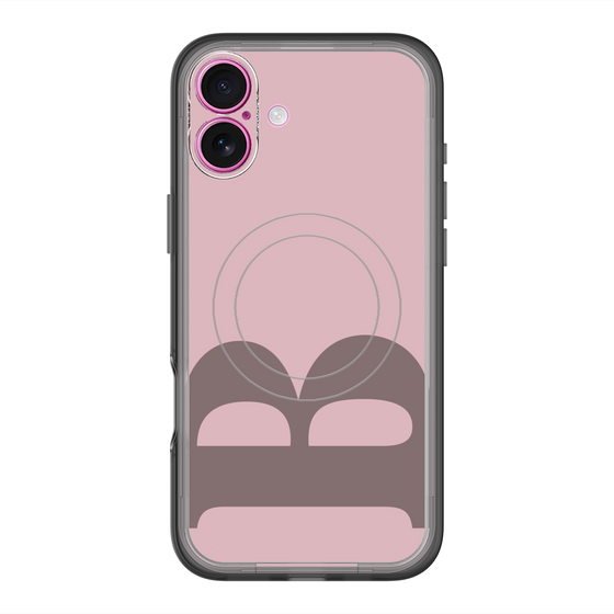 スリムプロテクションプレミアムケース with MagSafe［ オリジナル - initial color - B dusty pink ］