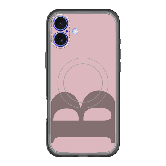 スリムプロテクションプレミアムケース with MagSafe［ オリジナル - initial color - B dusty pink ］
