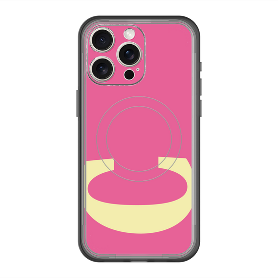 スリムプロテクションプレミアムケース with MagSafe［ オリジナル - initial color - C pink ］