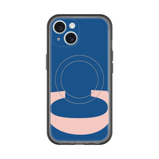 スリムプロテクションプレミアムケース with MagSafe［ オリジナル - initial color - C navy ］