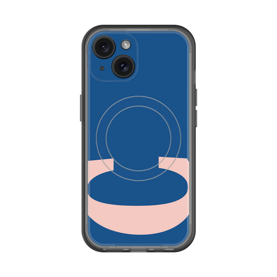 スリムプロテクションプレミアムケース with MagSafe［ オリジナル - initial color - C navy ］
